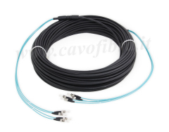 Cavo in fibra ottica sotterraneo 4 fibre, multimodale, 4G OM3, ST-ST